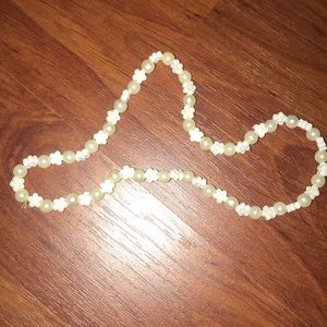 Cute lite pearl little kid dress up necklace